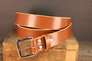 Chestnut Sedgewick Bridle Belt with Nickle hardware